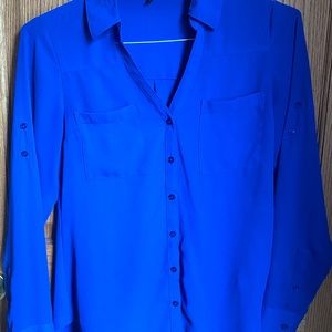 Express dress shirt. Beautiful deep blue.